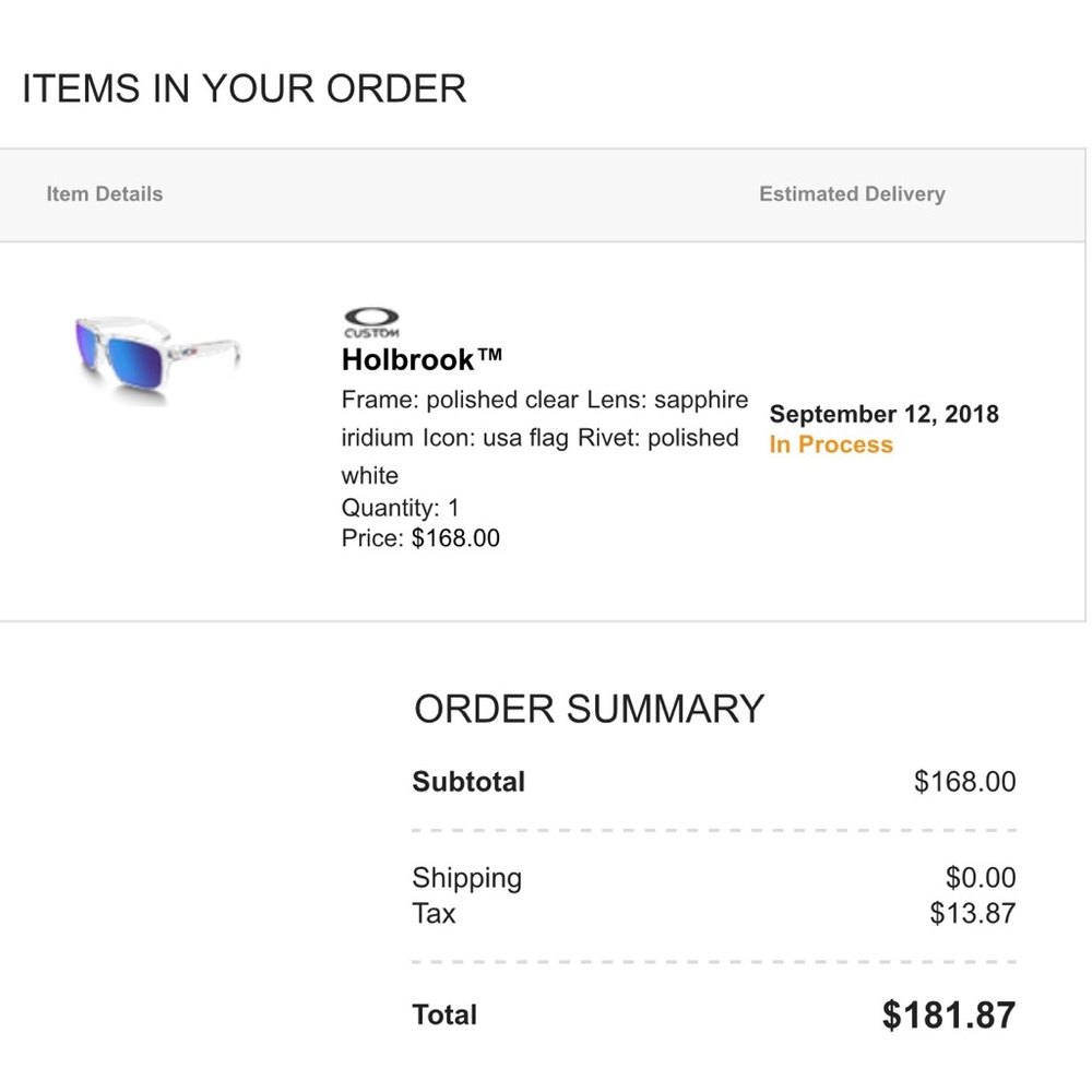 Holbrook Custom Oakley Sunglasses